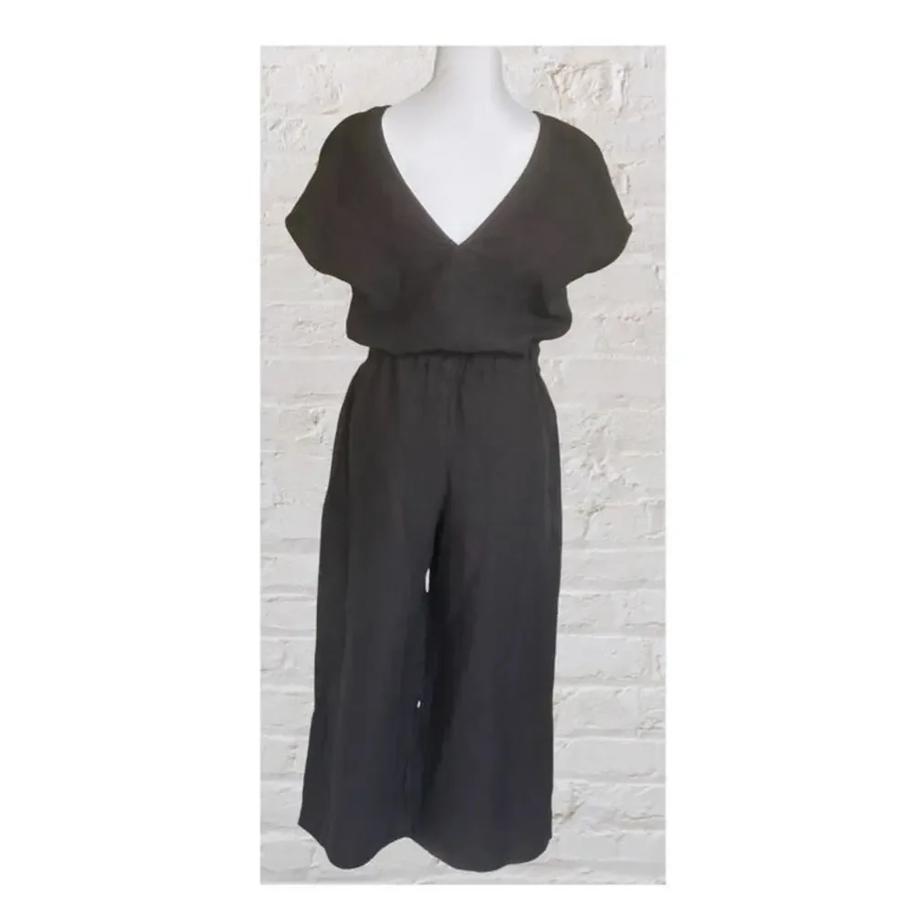 Cloth & Stone Wide Leg Jumpsuit Women’s 100% Tencel Boho Minimalist Festival